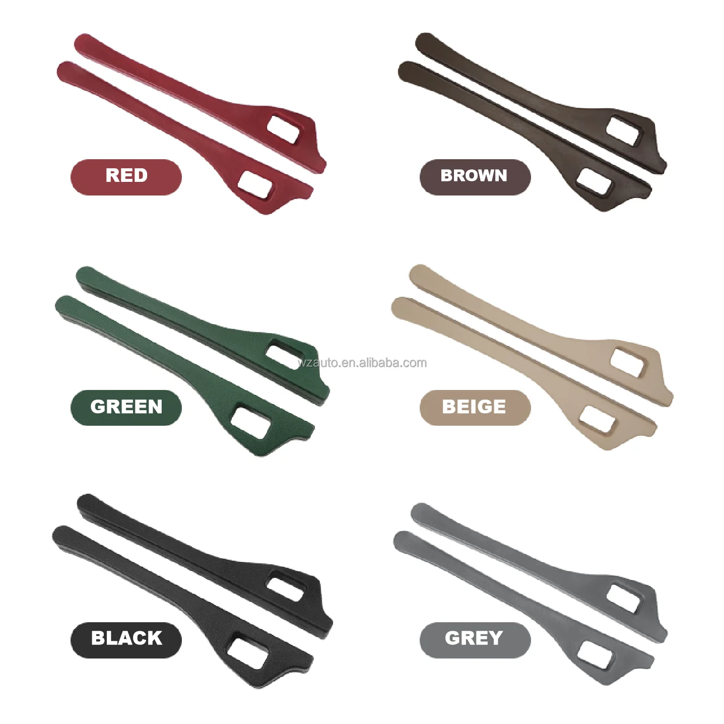 WZAUTO The Original Patented Car Seat Gap Filler (AS SEEN ON Shark Tank) Set of 2 and Slide Free Pad and Light