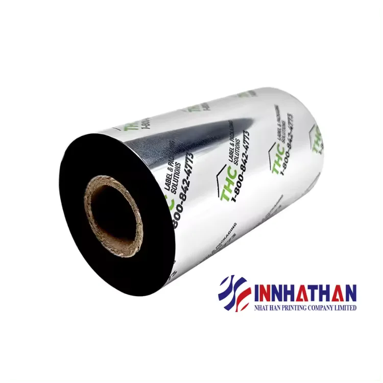 Ribbon Ink Best ChoiceInk Side Outside Fax MachineSize 110*300 55*303 Customizable  Width Thermal Transfer Ribbon Bulk