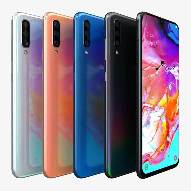 Original Rebushied Mobile Phone Dual Sim 6GB 128GB For Samsung A70 99% New Cheap Mobile Phone