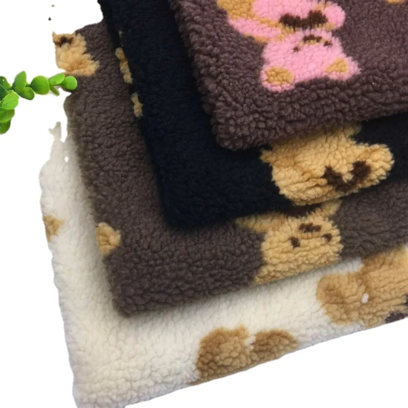 100% polyester printed sherpa fleece hoodie Sherpa fleece fabric