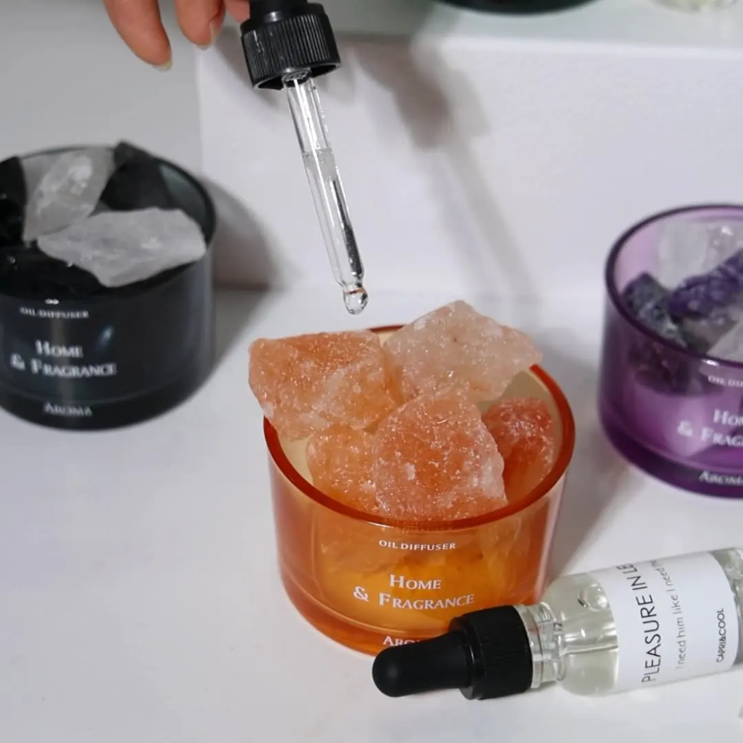 Colorful Glass Fragrance Stone Set Home Fragrance Diffuser Decorative Fragrance Stone