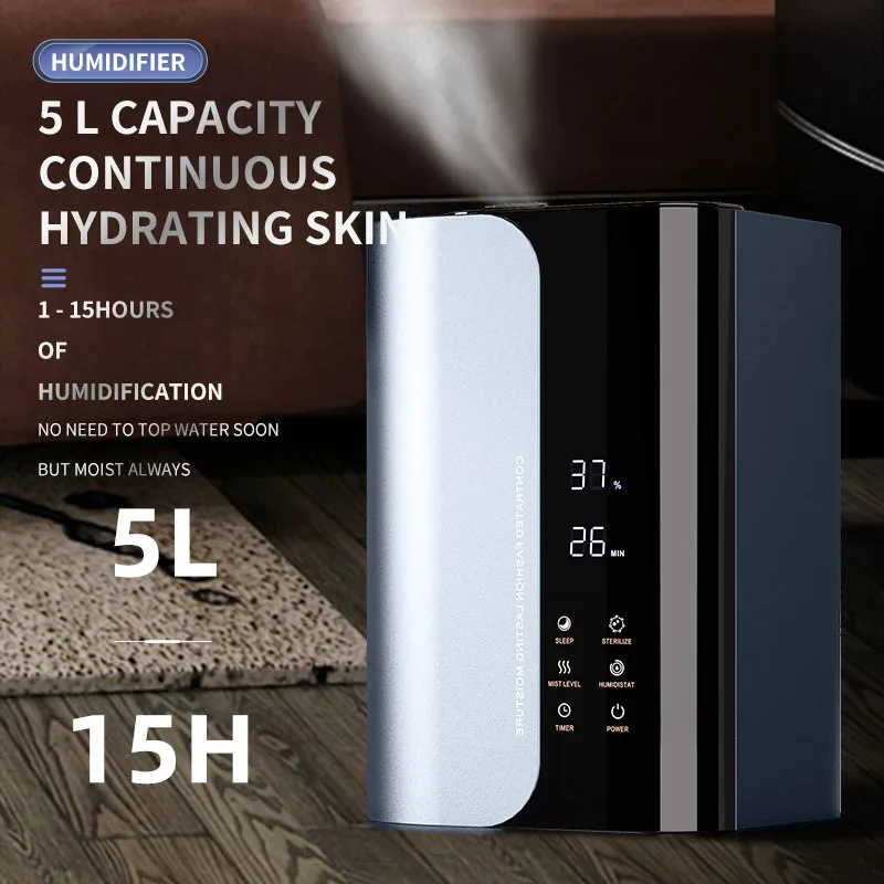 Top Filling Design Double Spray Nozzle Mist Humidifier Big Air Conditioner Wifi air Humidifier