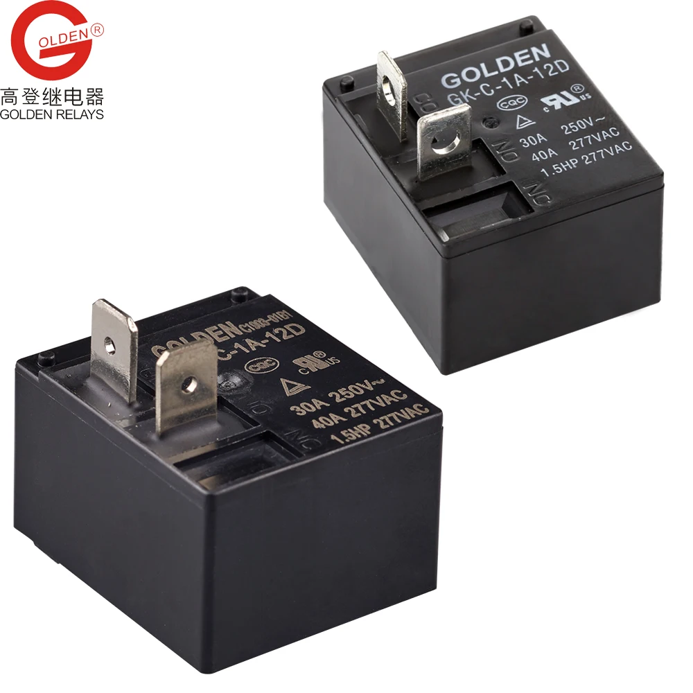Золотой реле GK-C-1A-12D контрольная панель PCB 30a, 40a с SPNO формы 12VDC стиль штепсельной вилки постоянного и переменного тока applicantions