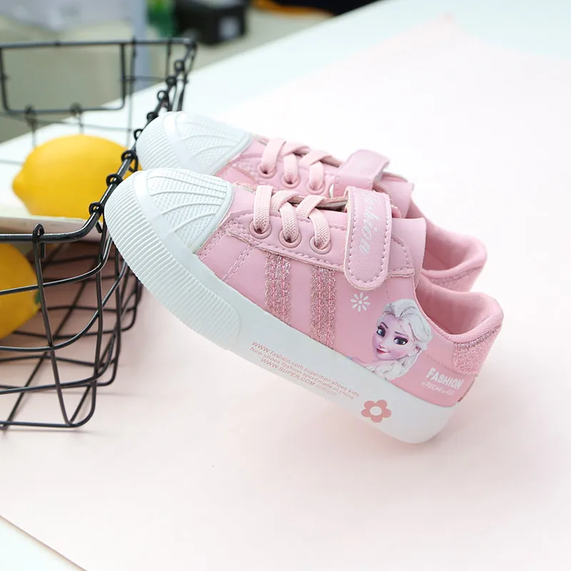 
Frozen Princess Shoes Girl School Sports Student Casual Shoes 