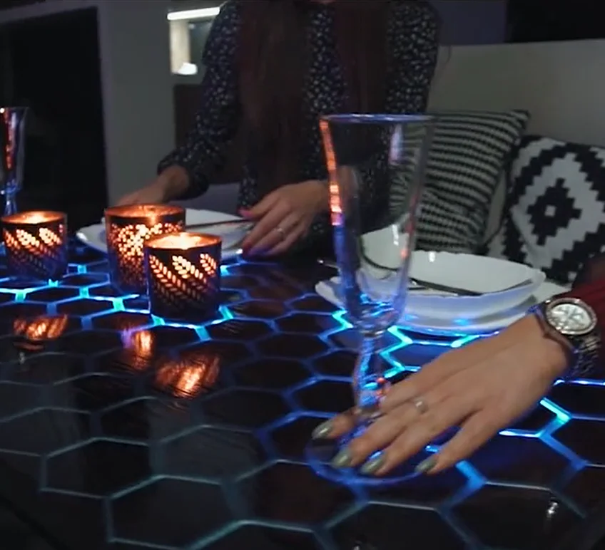 Сенсорный модуль речного стола печатная плата монохромная технология освещения настольная плата катушечная лампа с ПК