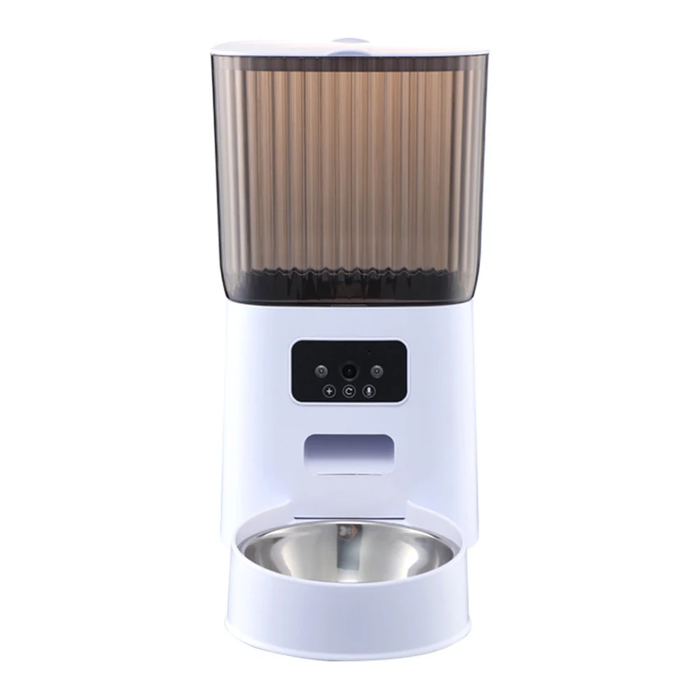 Wholesale pet intelligent automatic feeder timed quantitative feeding machine visual app remote control cat and dog feeder