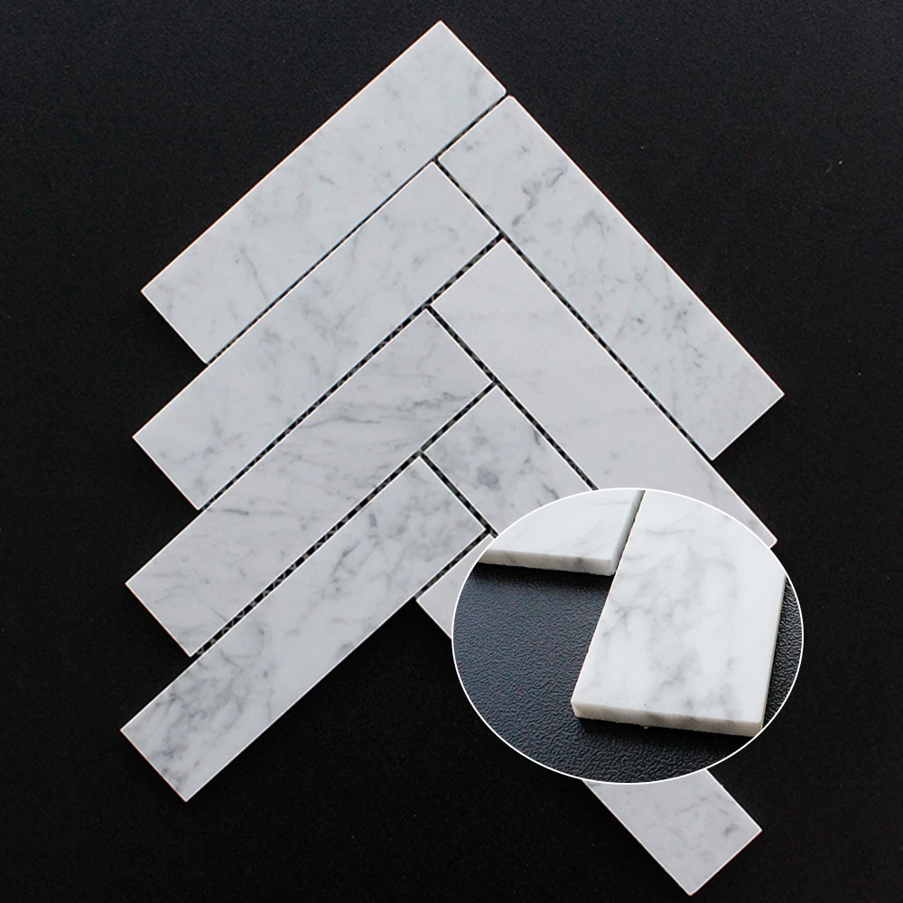 Ceramic Mosaic Herringbone Green Tiles Used For Room Wall Tile Building Ceramic Marble Herringbone Mosaic Fish Bone Mosaic Tiles