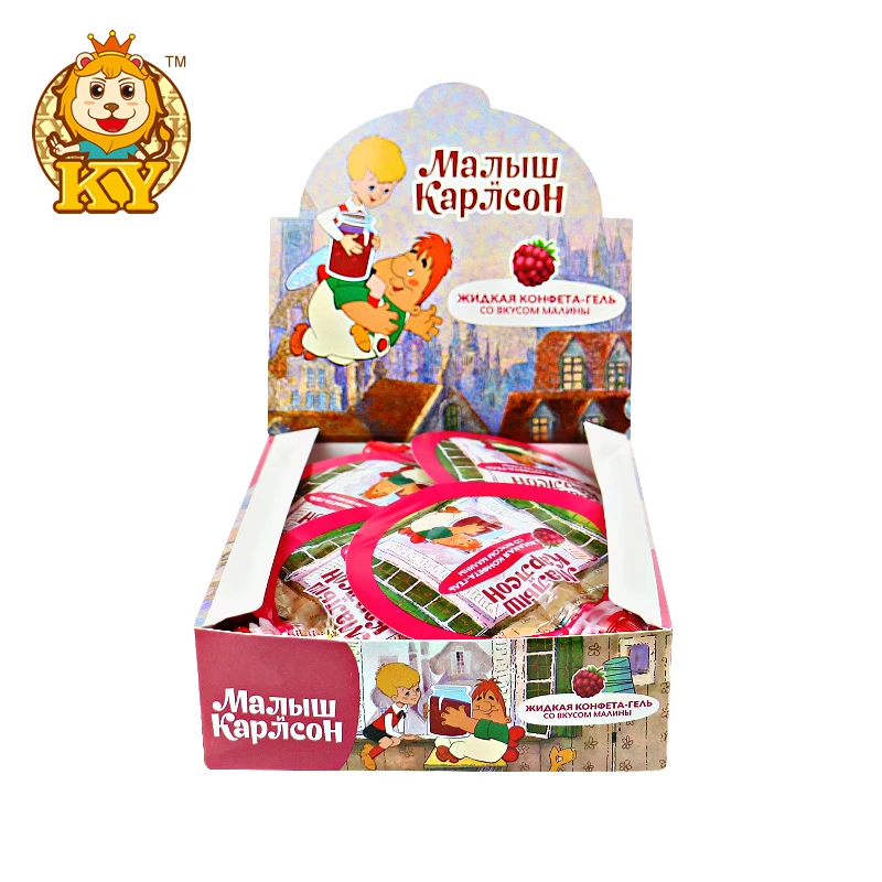 Hot Selling Fruity Squeeze Jam Sour Liquid Candy Sweets for Kids