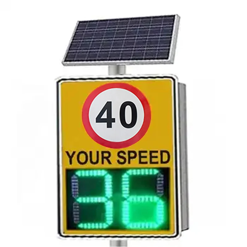 factory price LED display traffic signs speed detector solar radar speed limit sign radar speed sign