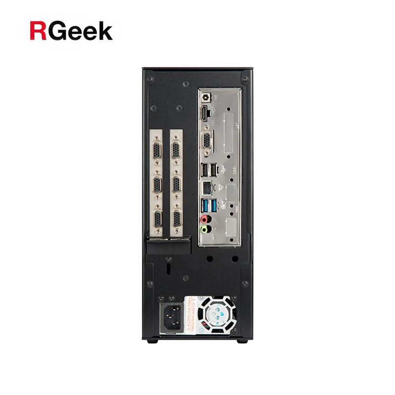 RGeek U110 новый пользовательский розовый золотой красный алюминий мини ITX маленький ПК Компьютер Корпус башня поддержка 4x3,5 'HDD и GPU