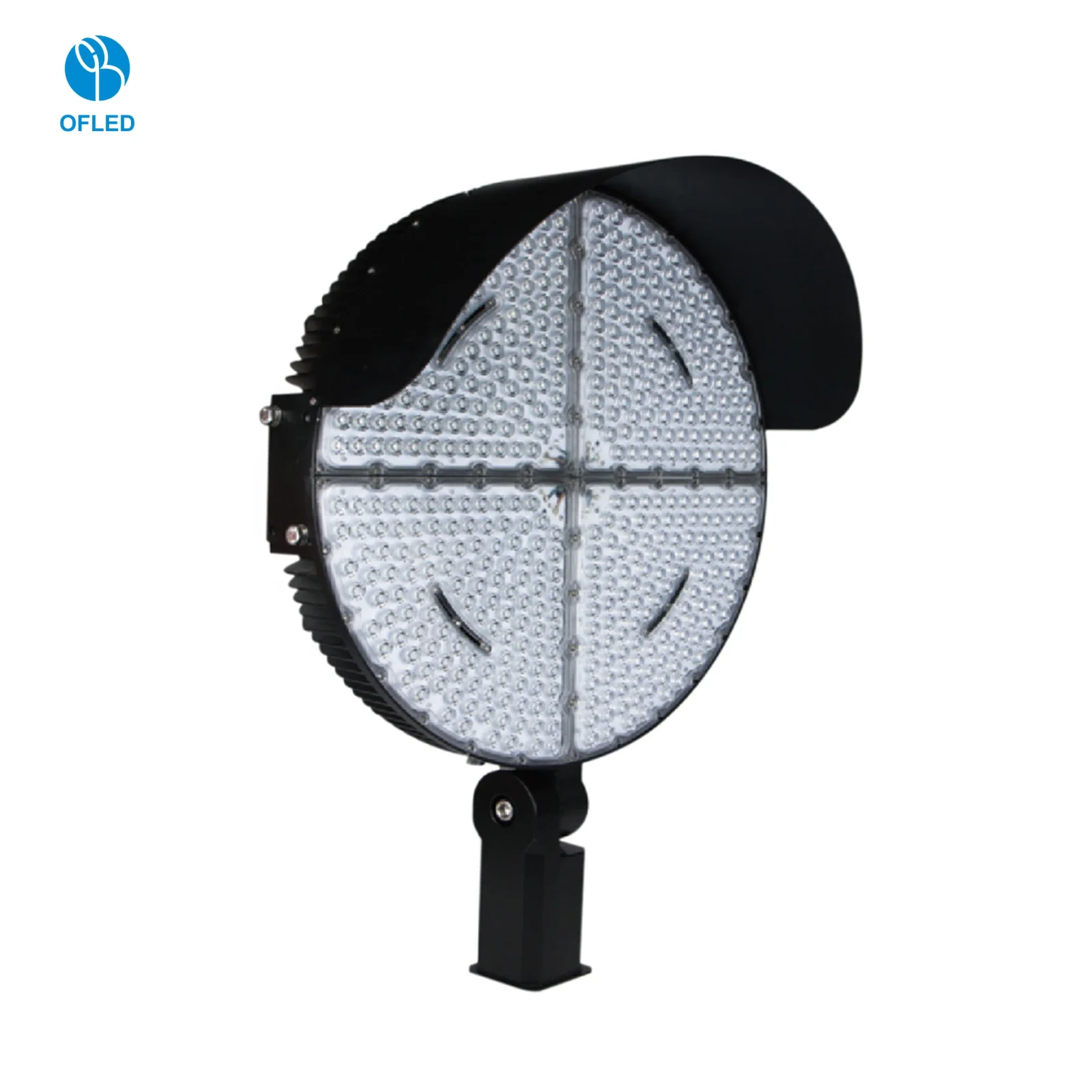 Round LED Stadium Lights Outdoor 500W 1000W 150lm/W IP65 Sport Fields Cricket Softball Tennis Court Light