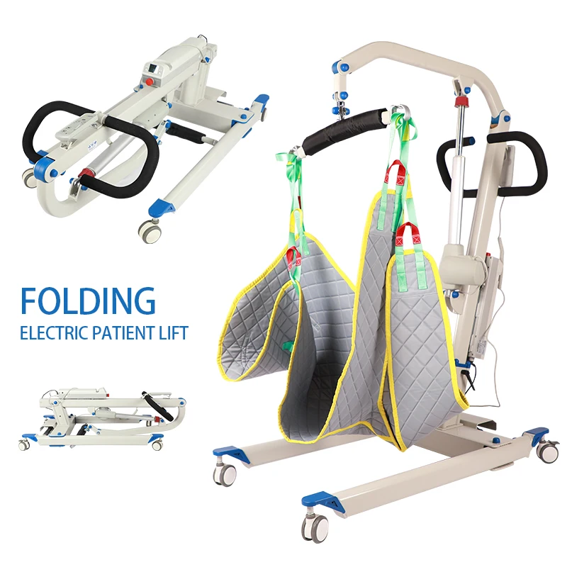 Automatic Hospital/Homeuse Medical Crane Electric folding Lifting with sling bath lift up elderly patient lift