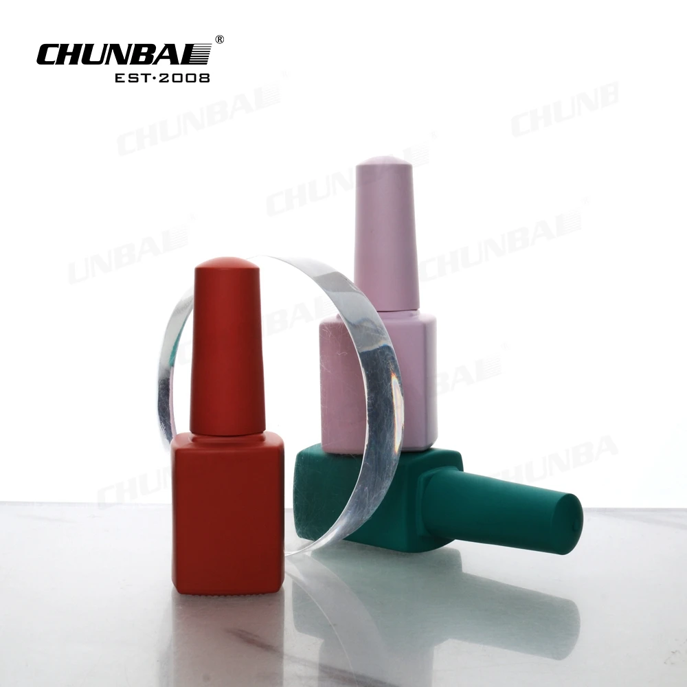 Private Laser Logo 3ml 10ml Custom Labels Clear Empty Glass Nail Polish Bottles Glass Nail Polish Bottles