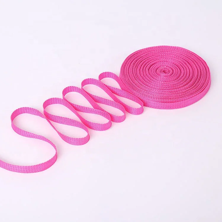 
High quality pp webbing customizable smooth polypropylene webbing colorful eco-friendly strap webbing 