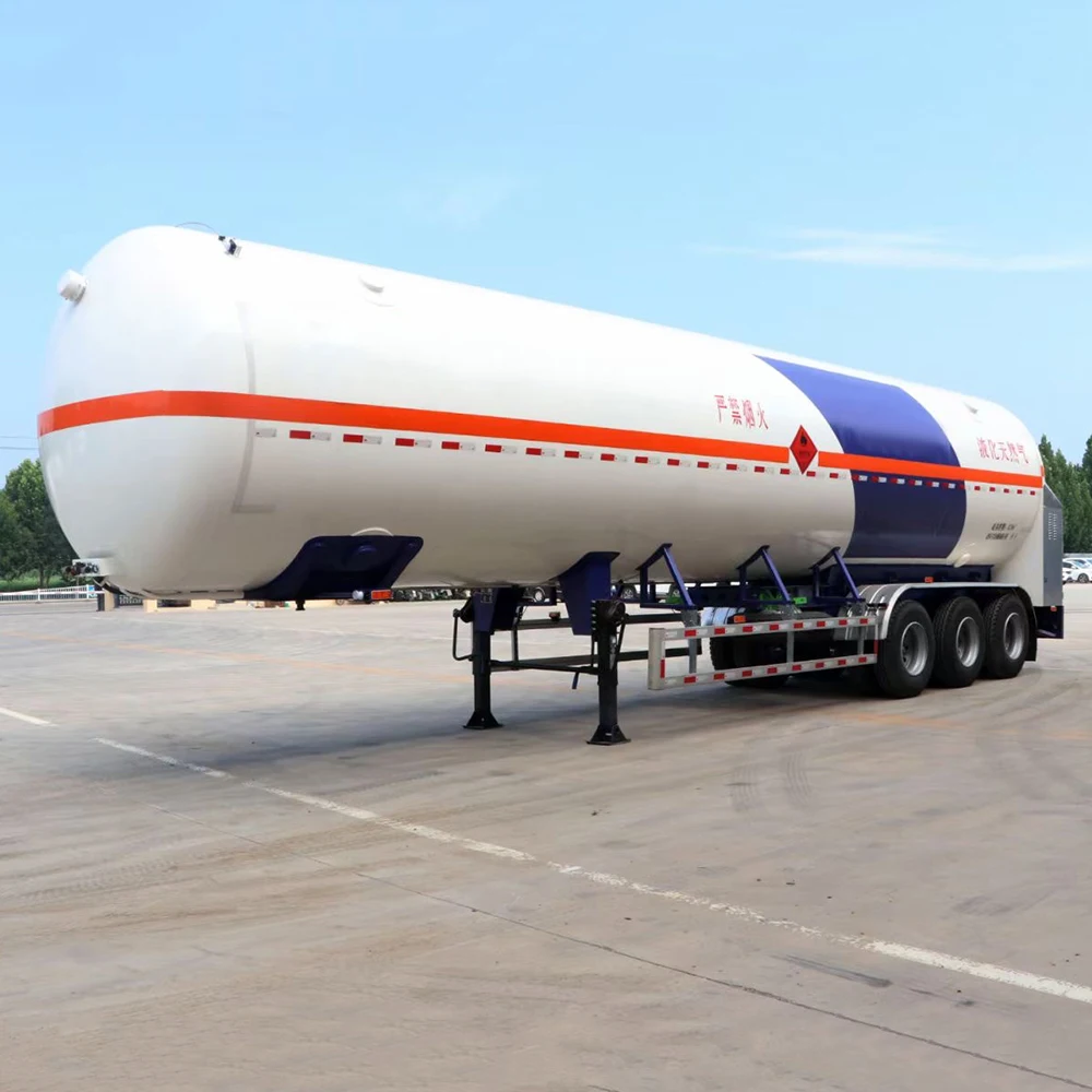 3 Axle Liquid nitrogen cryogenic liquid oxygen carbon dioxide tank semi trailer for sale