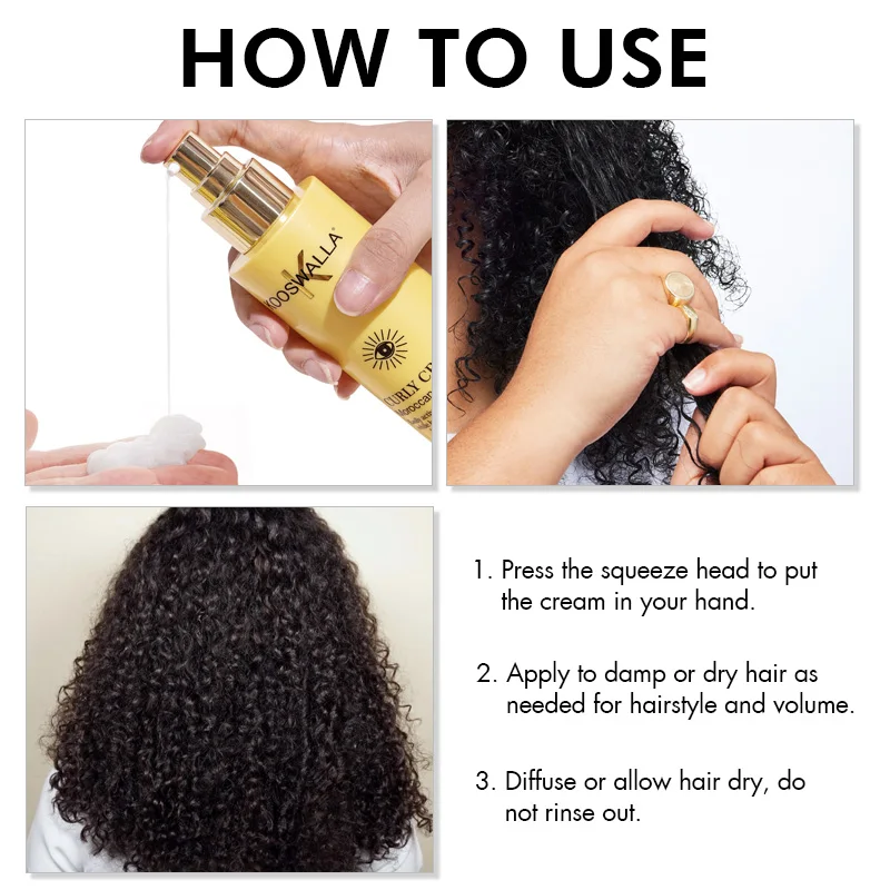 Premium Formula Hair Curly Cream For Curly Hair Moisturizing And Smoothing Curl Defining Cream For Home Use