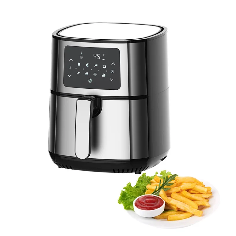 Stainless Steel Household Electric Fryer French Fry Machine Automatic Multi-Function Intelligent Smokeless Air Fryer