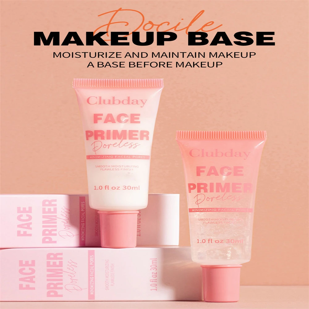2-Color Natural Moisturizing Primer for Face Makeup Primer Gel for Eye Primer