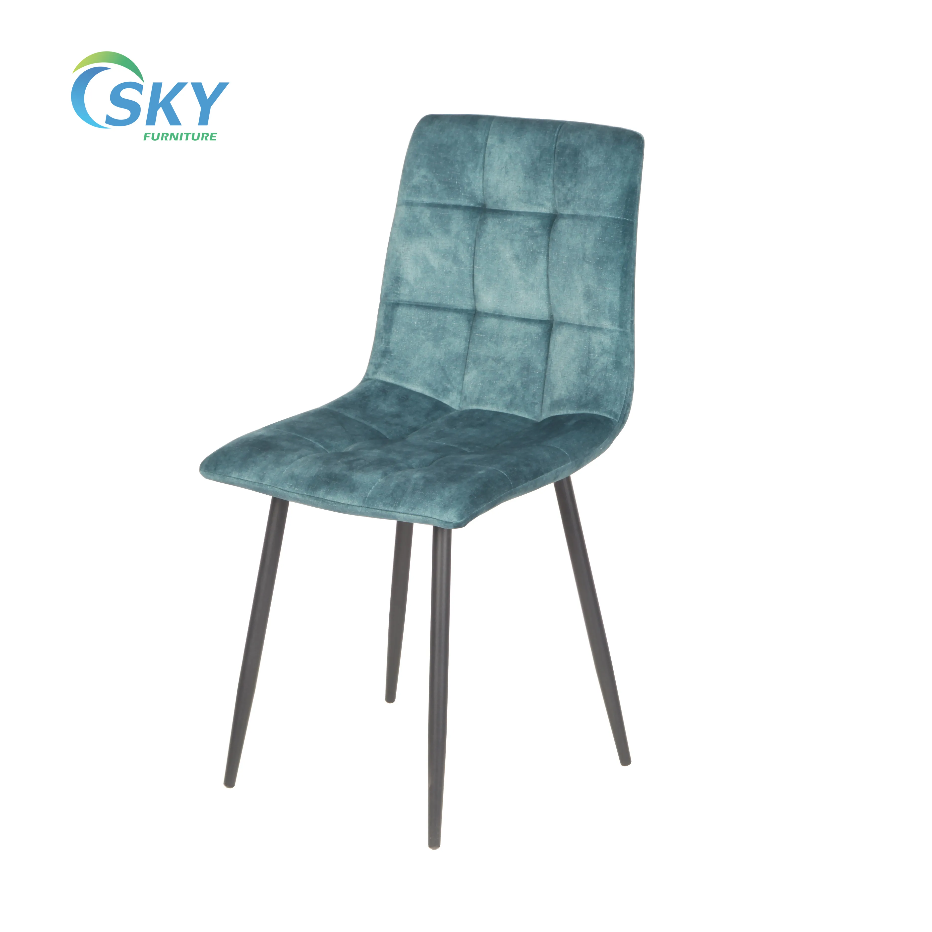 SKY Cheap Comfortable Velvet Dining Chairs Modern Vintage Velvet Restaurant Dining Room Indoor Home Furniture Dining Chairs