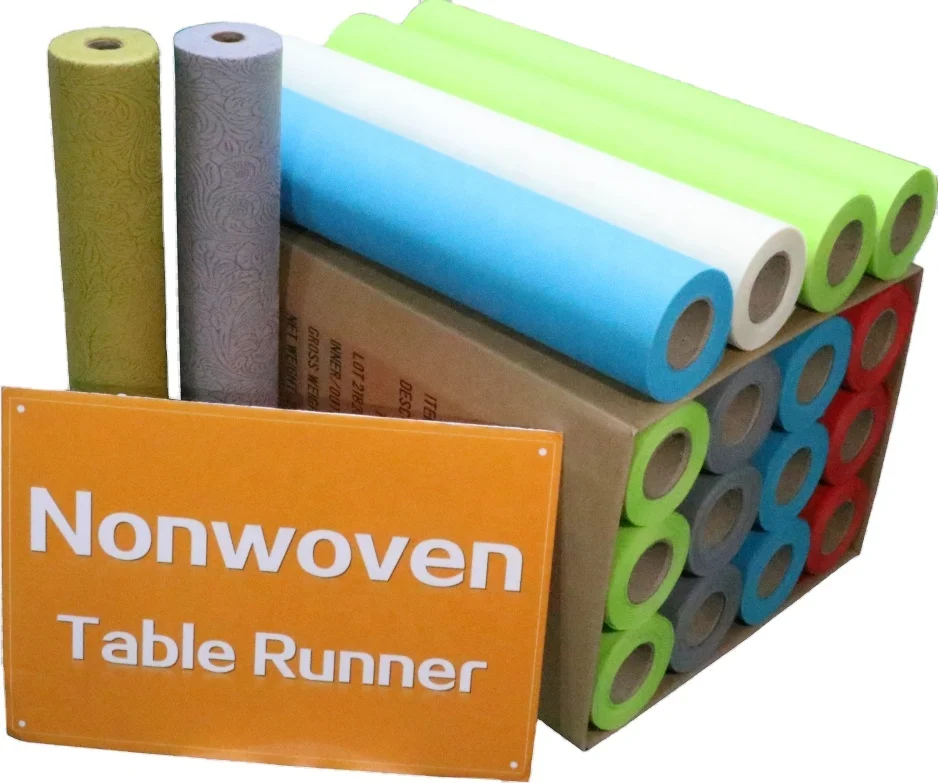 Pp Ss Sms Spunbond Spunbonded Fabric disposable non woven tablecloth roll non woven fabric