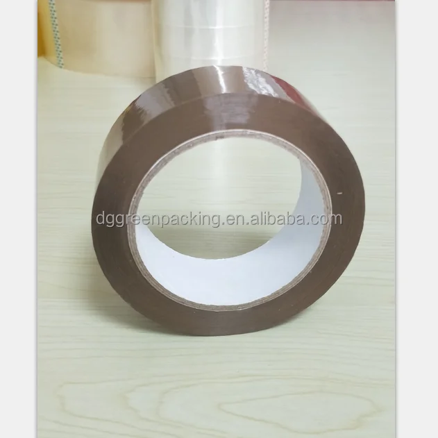 48mm 72mm width Clear and brown very very sticky adhesive box packing tape shipping moving opp carton sealing tape