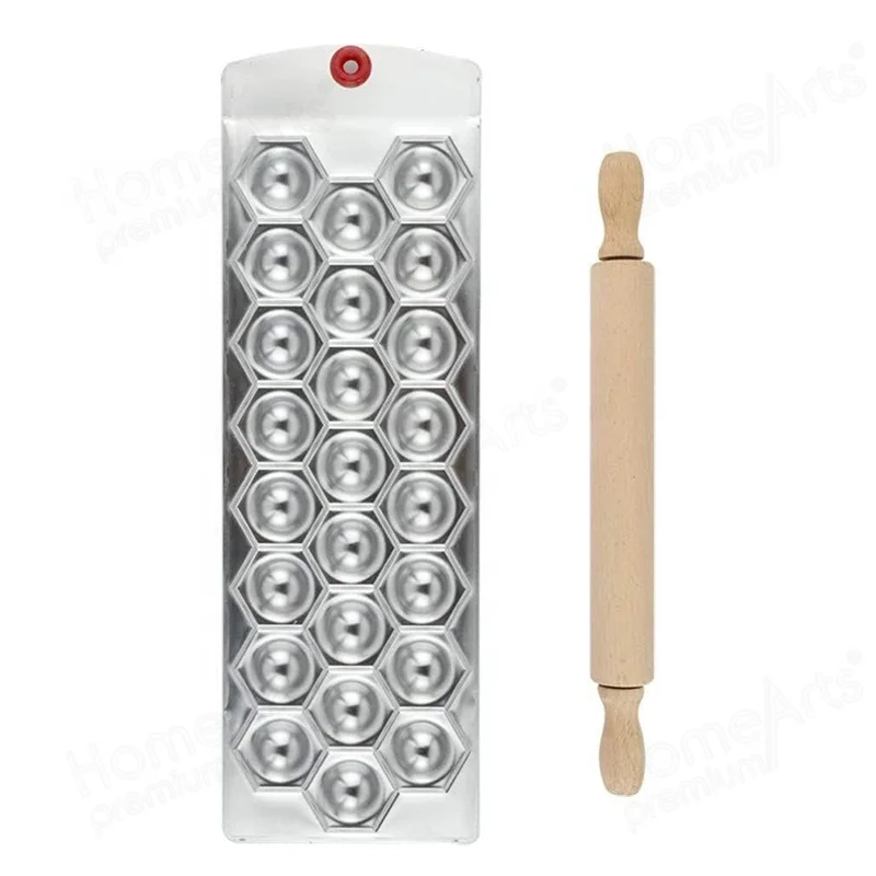 12 Square Holes Aluminum Dumpling Empanada Press Maker With Mini Rolling Pin For Cooking Diy Accessories