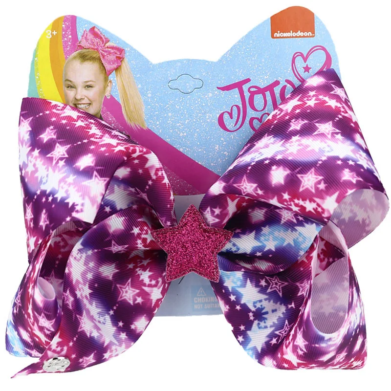 Latest Promotion Price Hair Accessories 18cm Beautiful Kids Hair Bow Baby Bow Jojo Siwa Bows For Girls Party
