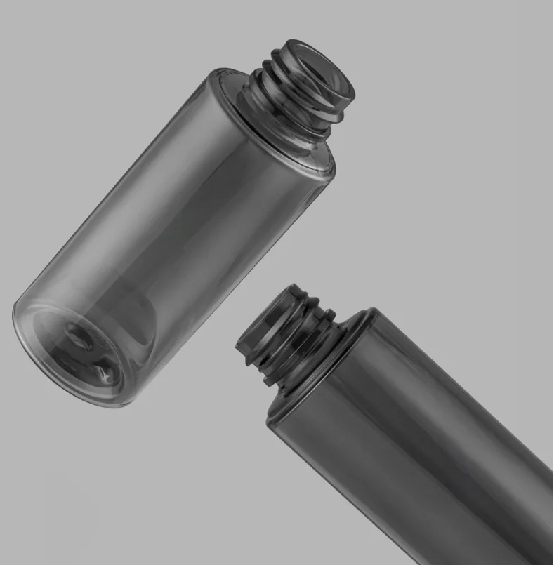 Round Black Pump Bottles Dispenser Empty Atomizer Spray Perfume 100ML PET Bottles Plastic Spray Bottle YGH490