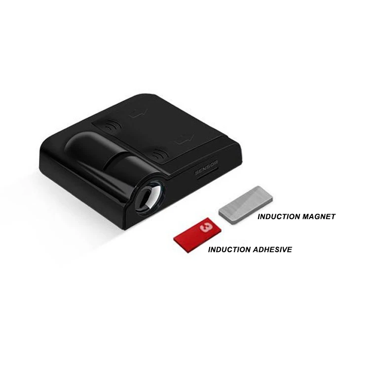 Car Accessories Cordless Door Warning Projector Light Decoration Custom Logo Lamp LED Car Welcome Projector Light
