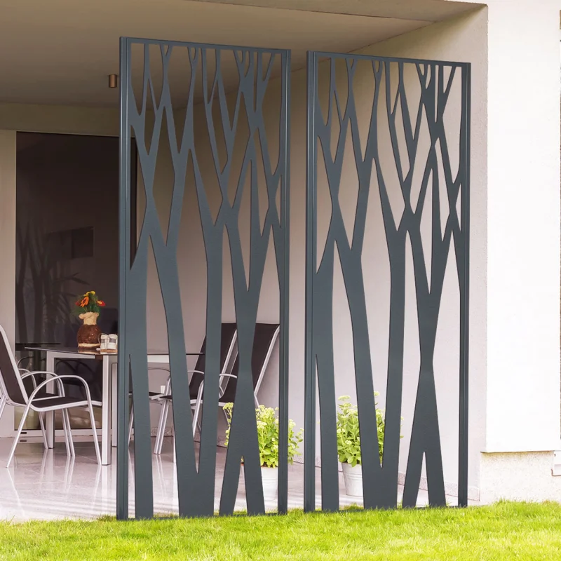 Изготовленные на заказ наружные садовые декоративные металлические панели для лазерной резки