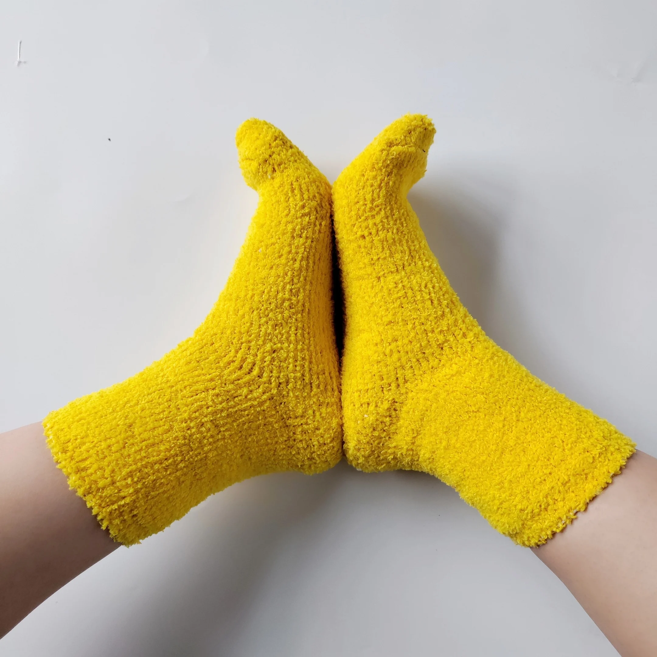 Winter fluffy thick thermal cozy soft fuzzy socks for women