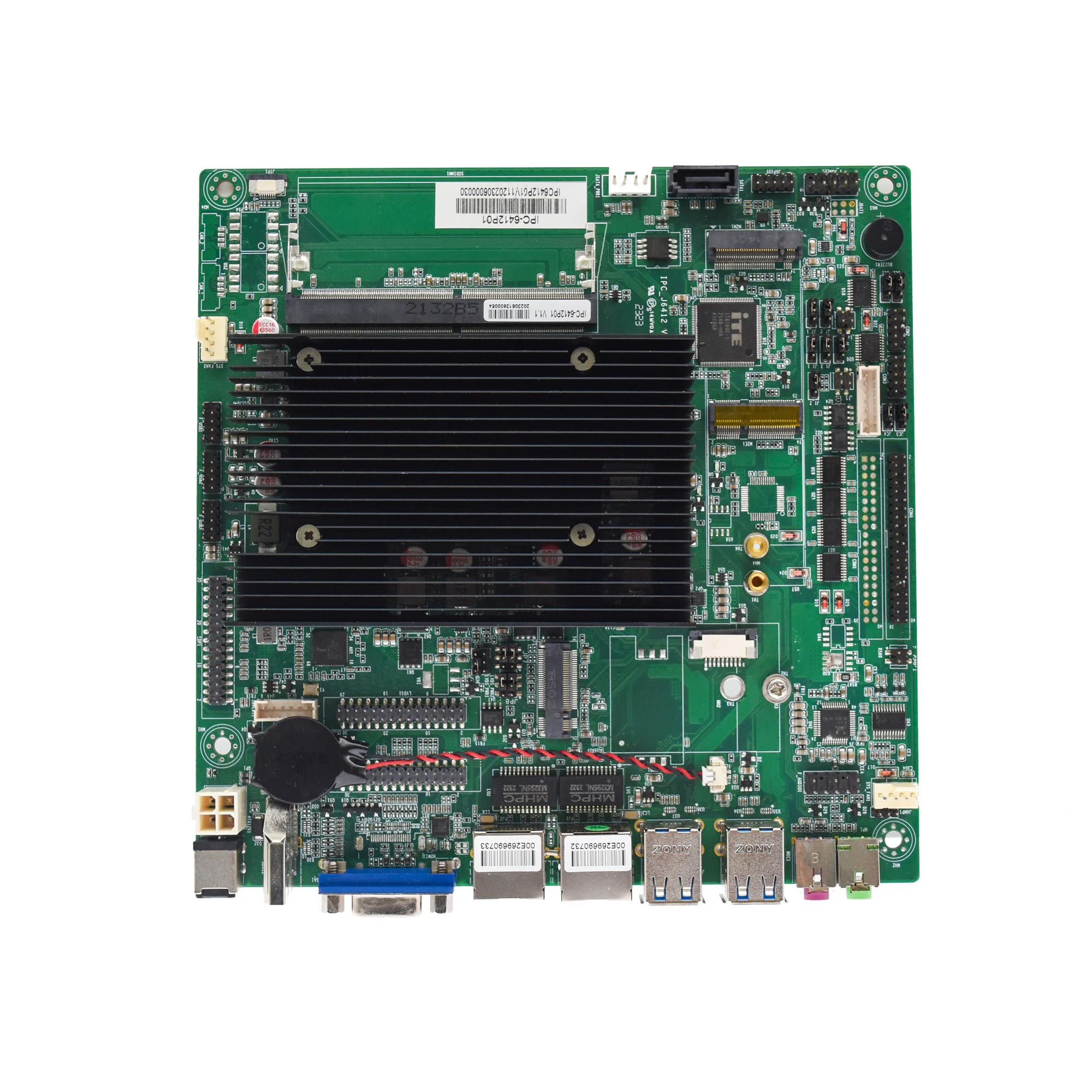 J6412 Mini Itx Mainboard Industrial Server MainBoard Intel DDR4 Lan 10 USB Motherboard for Industrial PC Computer
