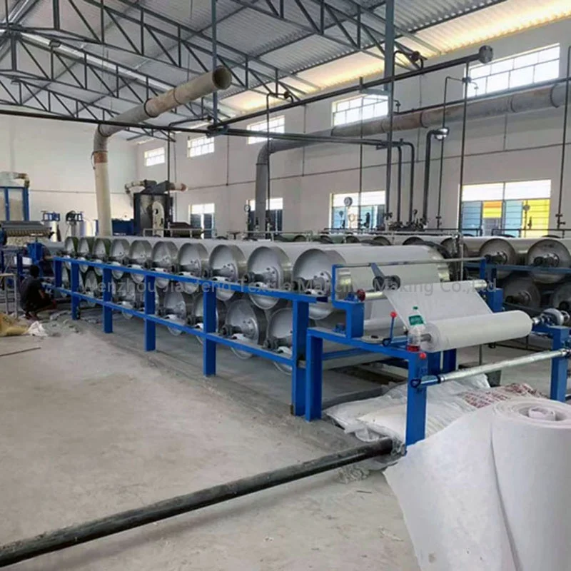 Embroidery backing paper machine