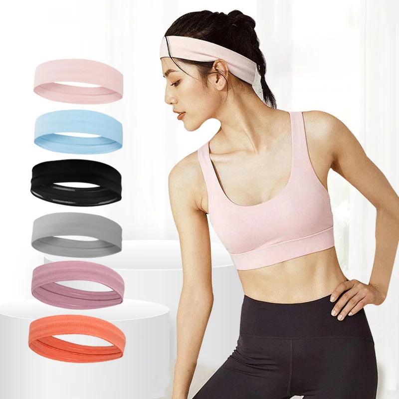 Absorbent Sport Headband Sweatband for Men Women Yoga Hair Bands Head Sweat Bands Running Fitness Workout Sports Protection