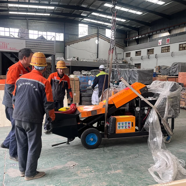 Good Quality 28HP Power Single Cylinder Cement Grout Mortar Pump Mini Cement Concrete Pump Machine