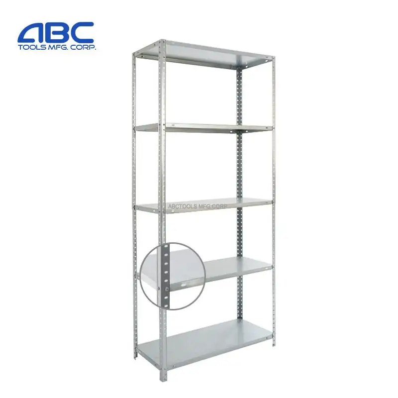 Light duty 3 4 5 tiers galvanized steel shelf boltless/bolted racking shelves