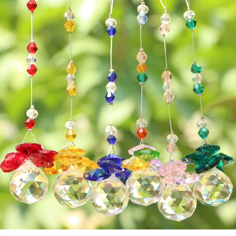 K9 Crystal Ball Suncatcher Christmas Pendant Pendulum Hanging Window Decor