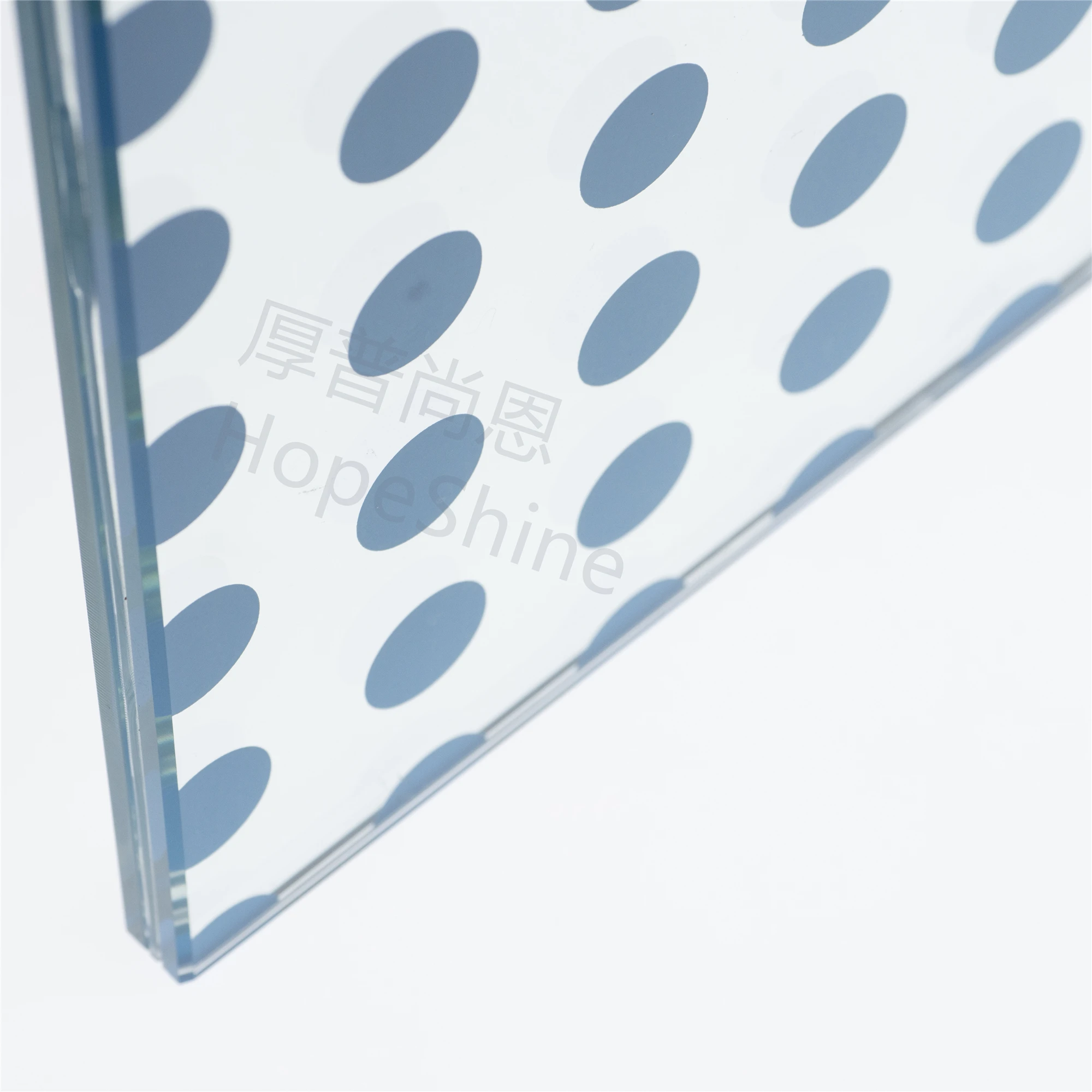 China Supplier Silk Screen Printing Semi Transparent 8.38mm Balcony Window 2200*1650mm Laminated Glass