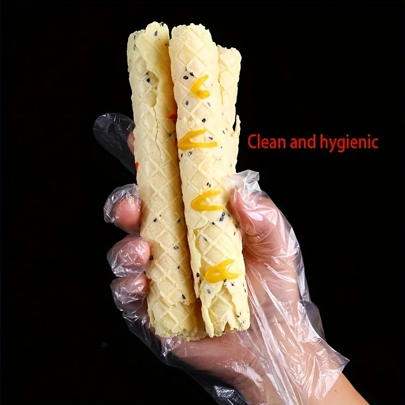 Polyethylene disposable foodservice Thickened CPE Gloves Transparent Household Catering Waterproof Protective Gloves