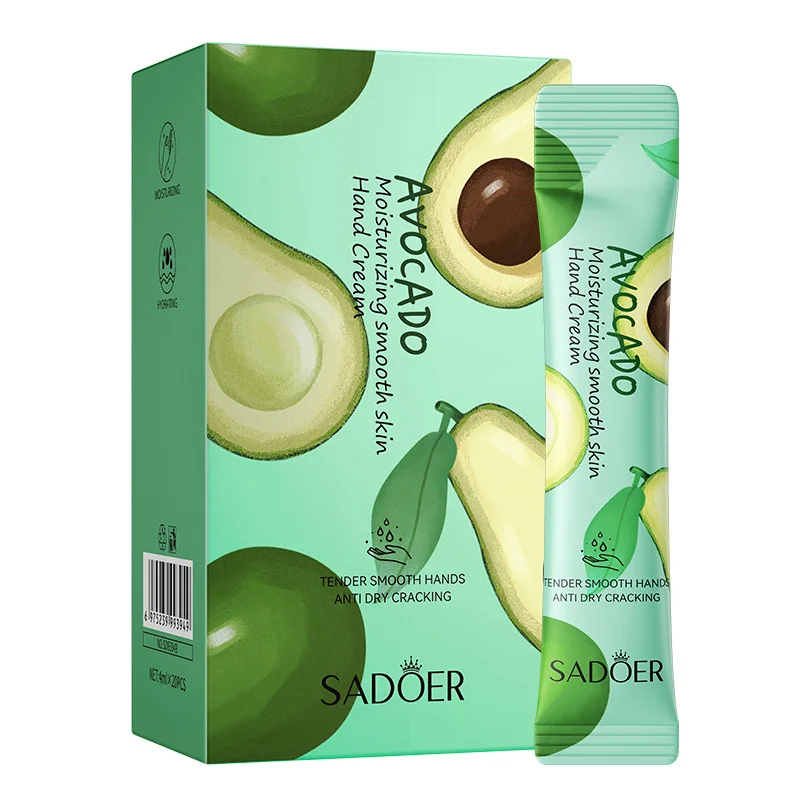 SADOER Natural Organic Hyaluronic Acid Herbal Mineral Infused Fruits Hand Cream-Grapefruit Avocado Honey Peach Whitening Cream