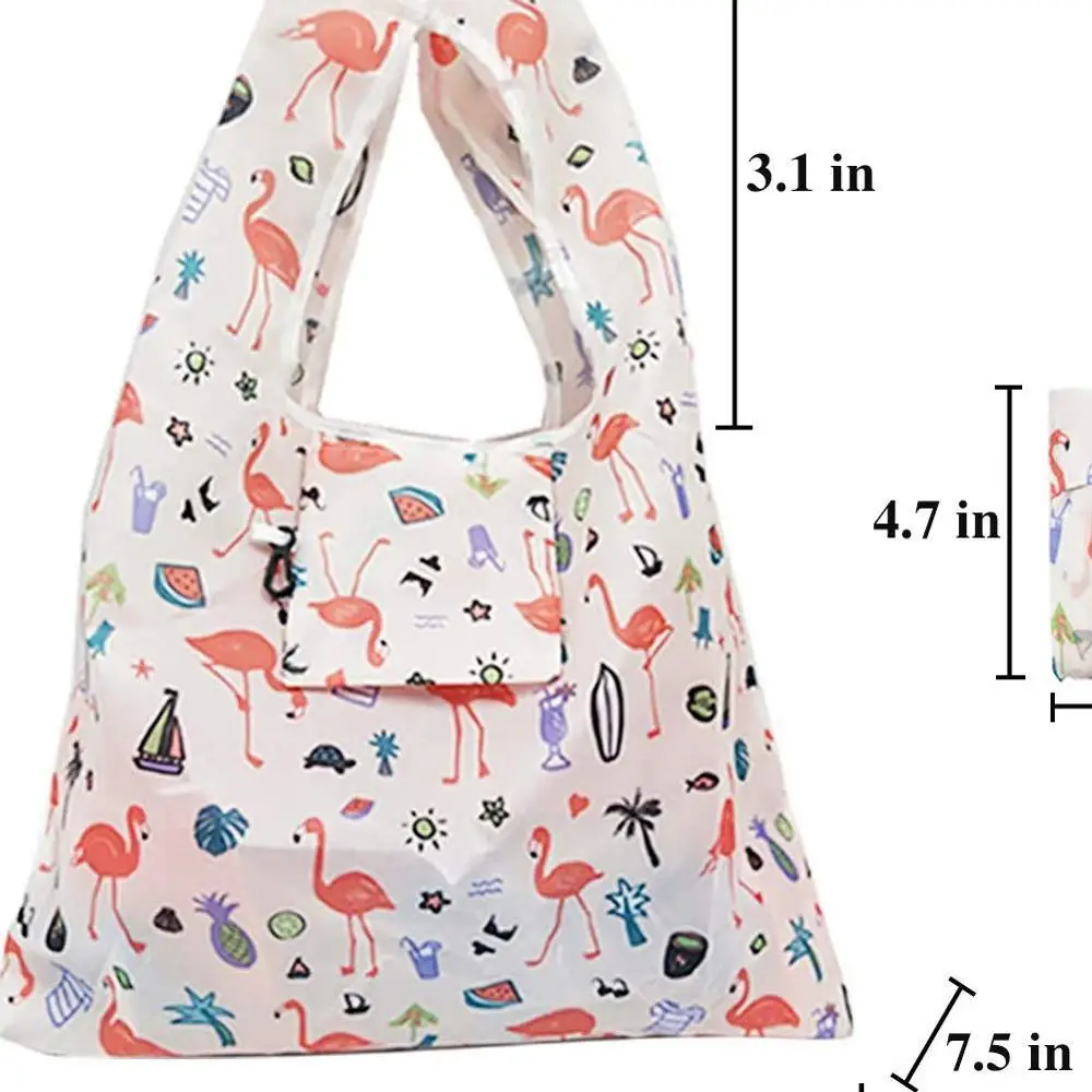 
custom printed foldable polyester shopping bag 