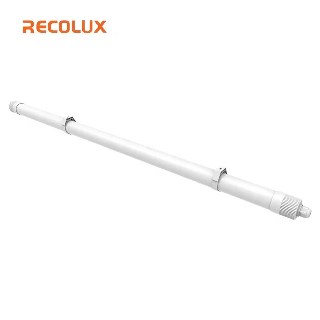 4ft 40W PMMA LED Batten fixture Waterproof LED Tube IP65 Tri-proof Light for Car Washing livestock Food Processing
