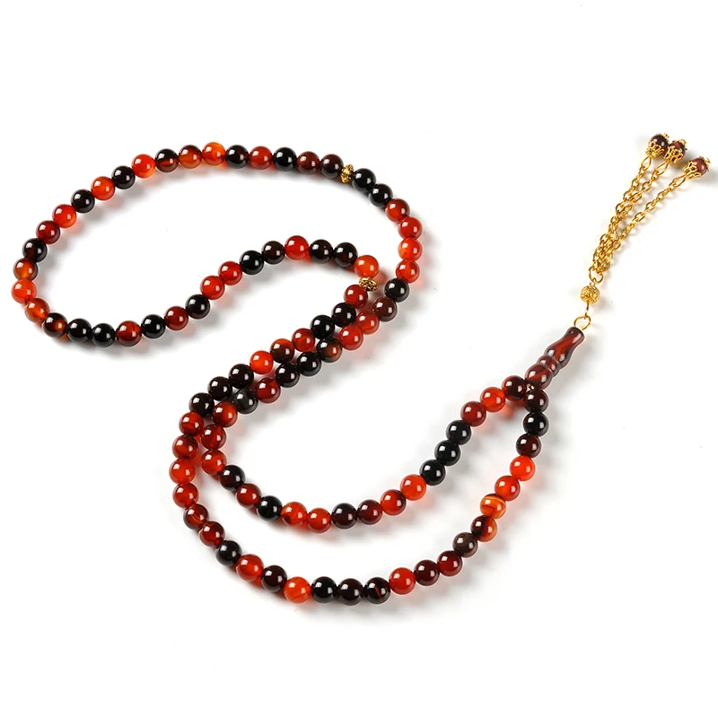 YS270 Manufacturers 99 Beads Allah Rosary Lebanon Gemstone Necklace Muslim Beads Turkish Accessories Prayer Beads
