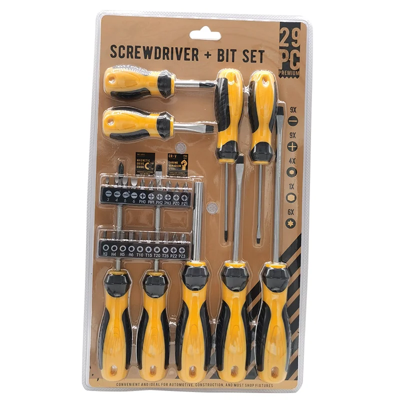 2024 China new magnetic professional customized screwdriver tool Full Size multifunction insulated screwdriver set for Repair To