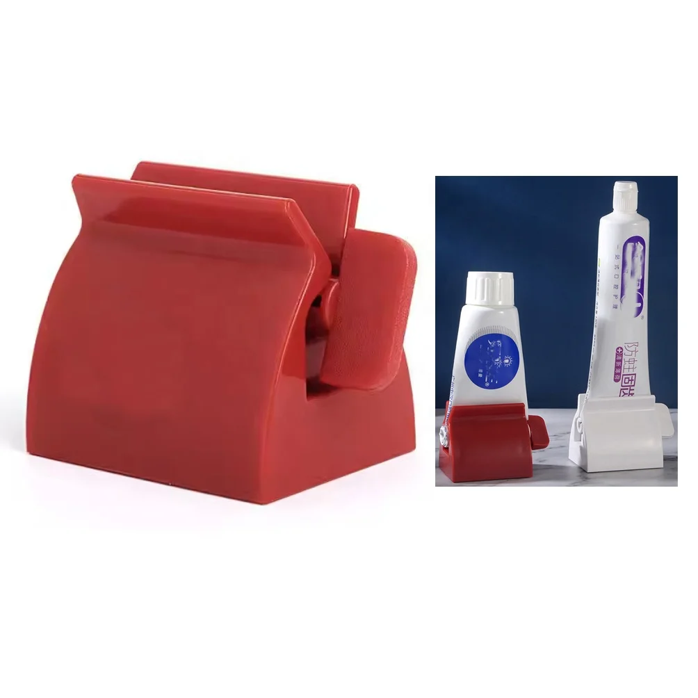 Facial cleanser squeezer clips seat holder stand manual toothpaste dispenser plastic rolling tube toothpaste squeezer