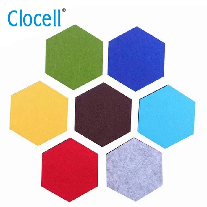 Clocell hexagonal decorative sound-absorbing panel wall soundproof panel piano room / theater / recording studio