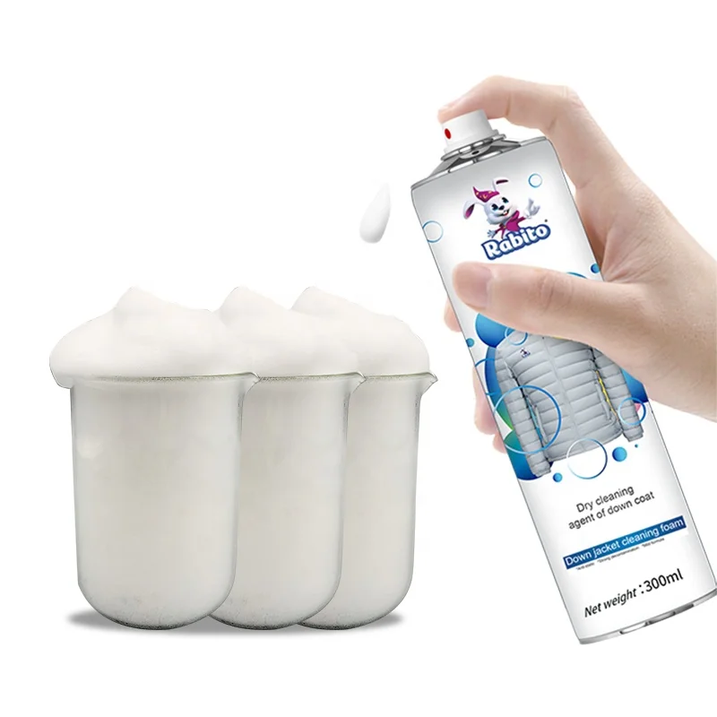 Gold Manufacturer Wholesale Clothes Foam Cleaner Spray Down Detergent Dry Cleaning Agent