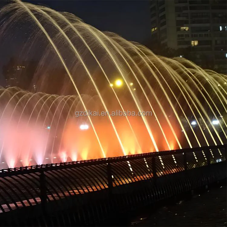 High Quality Wholesale Art Lighted Colorful Laminar Jet Pool Fountain