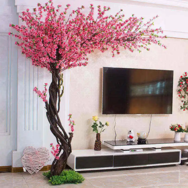 Handmade Pink Tree Indoor Outdoor Home Office Party Wedding Artificial Cherry Blossom Trees