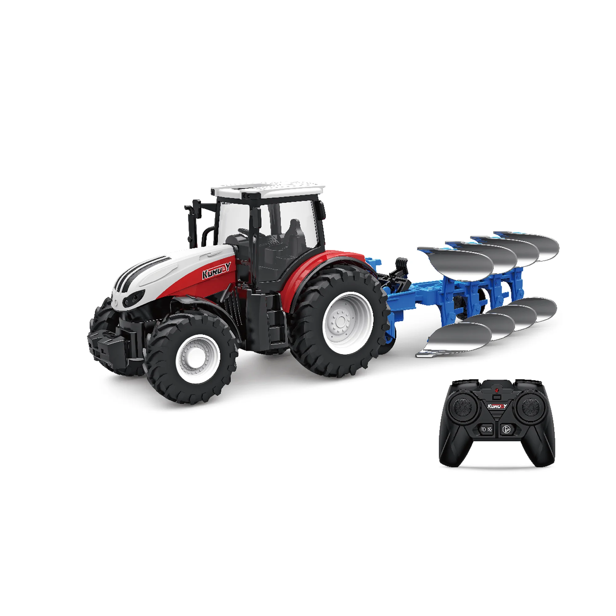 High quality 1/24 plastic agricultural truck 2.4G remote control trailer simulation large engineering vehicle toy RC tractor